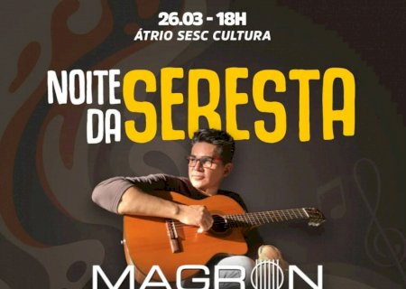 Com show latino, Magron Escobar estreia projeto Noites de Seresta do Sesc Cultura