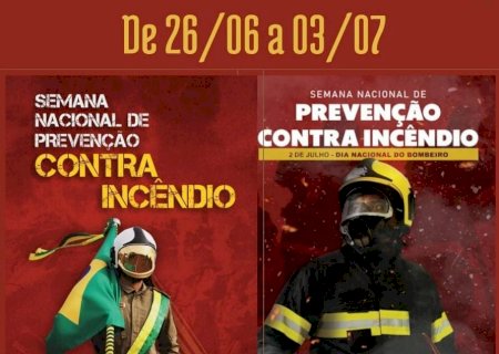 Corpo de Bombeiros Militar em Ivinhema divulga as ações e atividades a serem desenvolvidas na Semana de Prevenção Contra Incêndio e Dia Nacional do Bombeiro.
