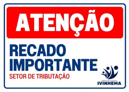 Setor tributário faz novo comunicado aos proprietários de Imóveis .