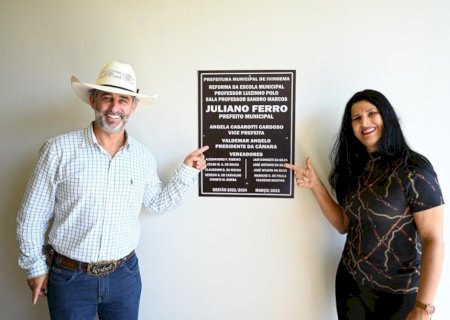 Município de Ivinhema Inaugurou reforma da escola Professor Sandro Marcos