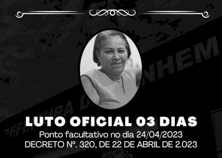 Nota de falecimento.