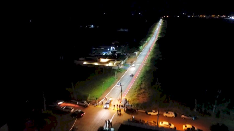 Administração Pública de Ivinhema Inaugurou Iluminação da PV7