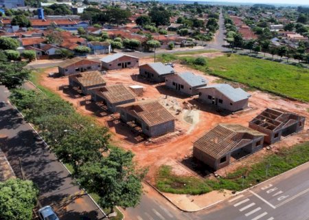 Construção da Vila do Idoso está em ritmo acelerado em Ivinhema.
