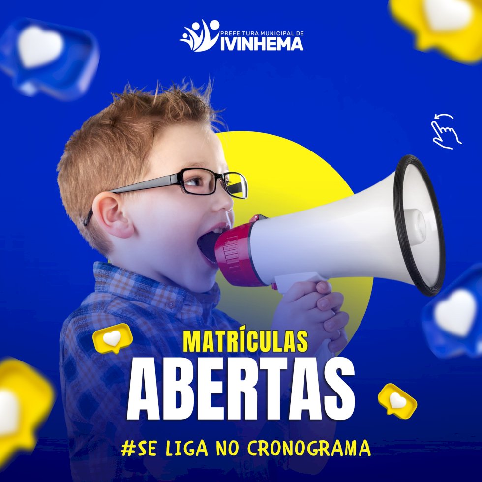 Prefeitura municipal de Ivinhema divulga calendário de matrículas 2024