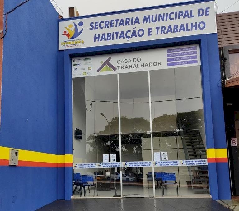 Secretaria de Habitação e Trabalho de Ivinhema divulga vagas de empregos