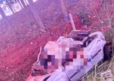 Ivinhema - Acidente entre caminhão e carro deixa duas vítimas fatais na BR 376