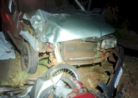 BATAYPORÃ: Colisão envolvendo Fiat Uno mata condutor de moto na MS-276