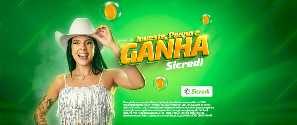 Promoção Investe, Poupa e Ganha do Sicredi premia associados com R$ 2 mil em terceiro sorteio