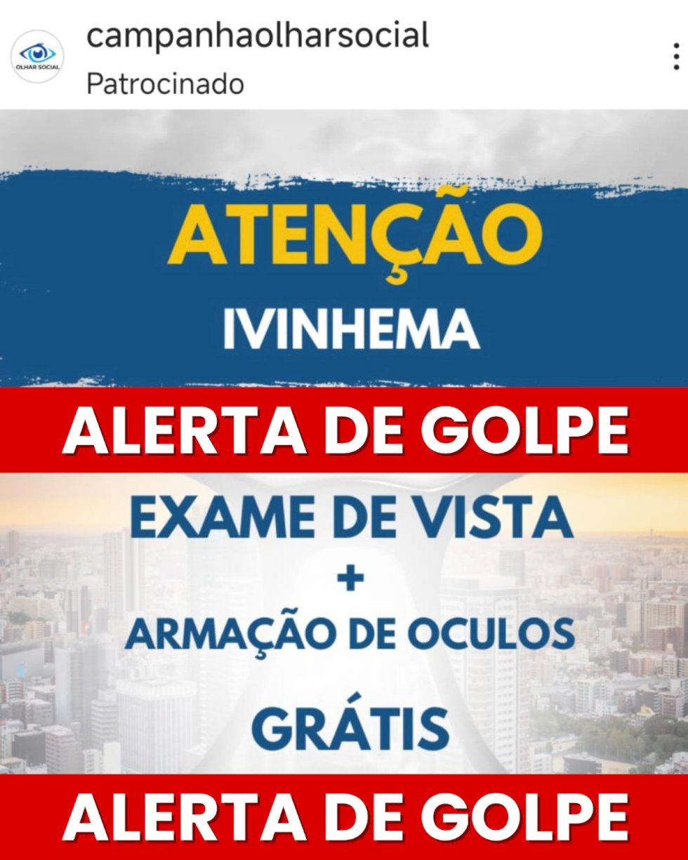 Secretaria de saúde de Ivinhema faz alerta a população sobre campanha de exame de vista gratuito