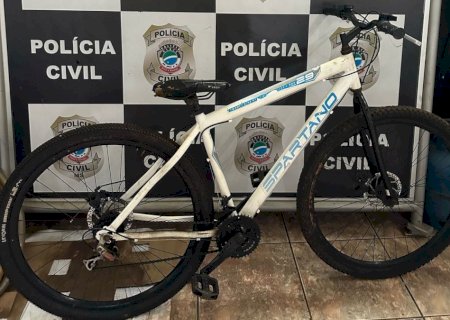 Polícia Civil recupera bicicleta furtada em supermercado de Nova Andradina