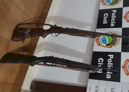 Polícia Civil prende suspeito de violência doméstica e apreende armas de fogo