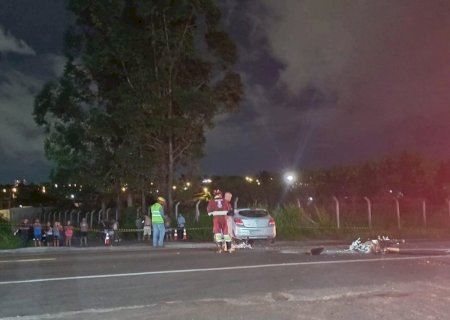 Acidente entre carro e moto mata motociclista