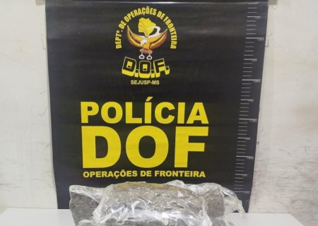 Passageira de aplicativo que seguia com droga junto ao corpo é presa pelo DOF