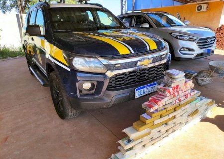 PRF apreende 80 Kg de cocaína em Nova Andradina