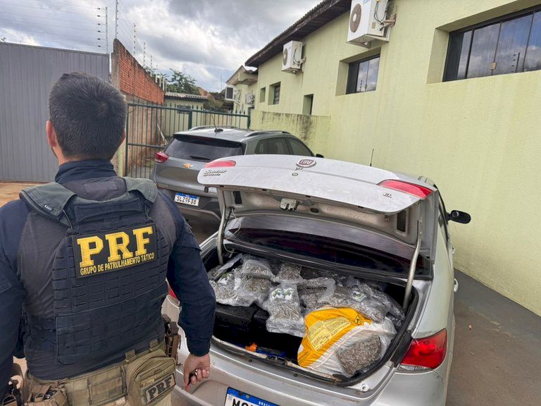 PRF apreende 310,1 kg de maconha em Batayporã