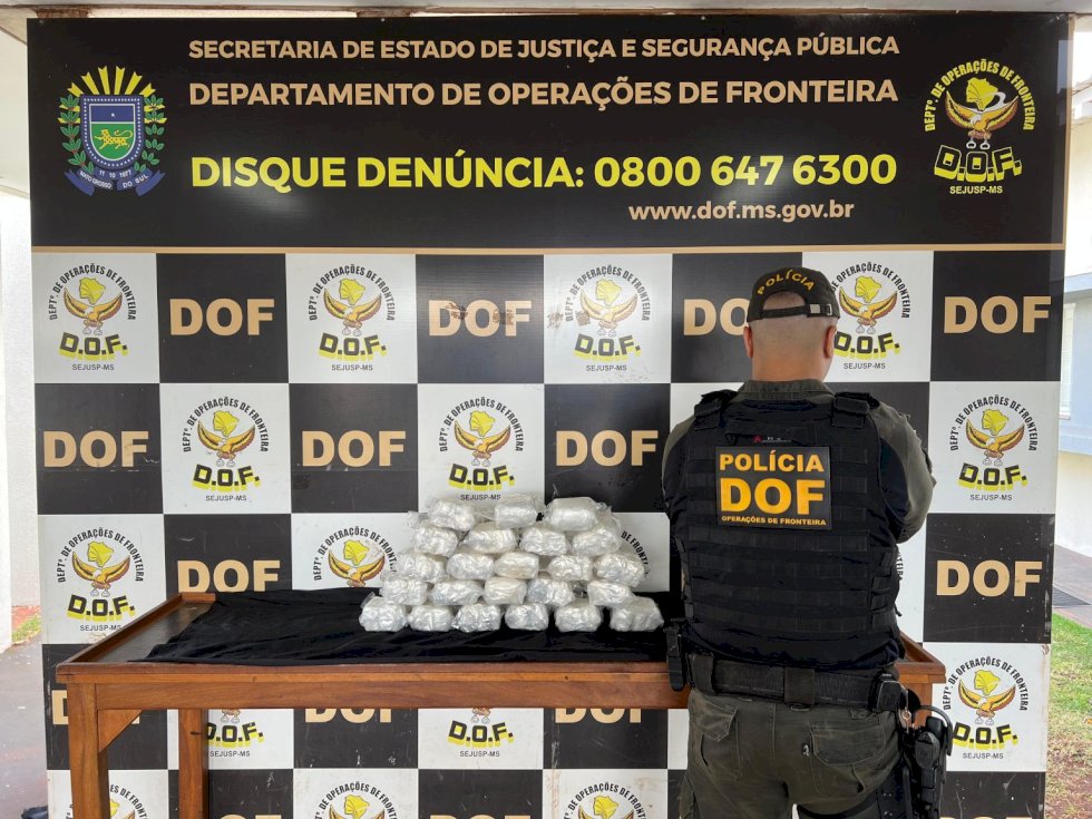 DOF apreende drogas em tanque de combustível de veículo
