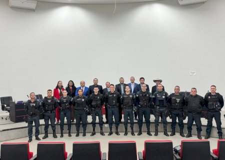 Câmara Municipal de Angélica homenageia Comandante do 8º BPM pelos serviços prestados à segurança pública