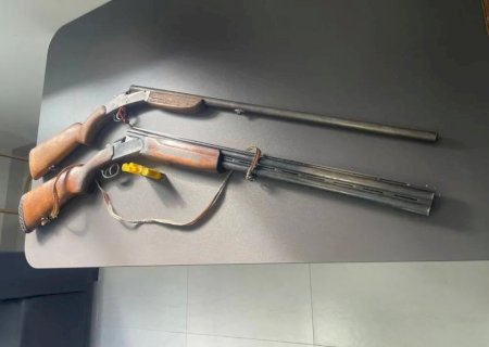 Homem é preso por agredir esposa e efetuar disparos de arma de fogo em fazenda