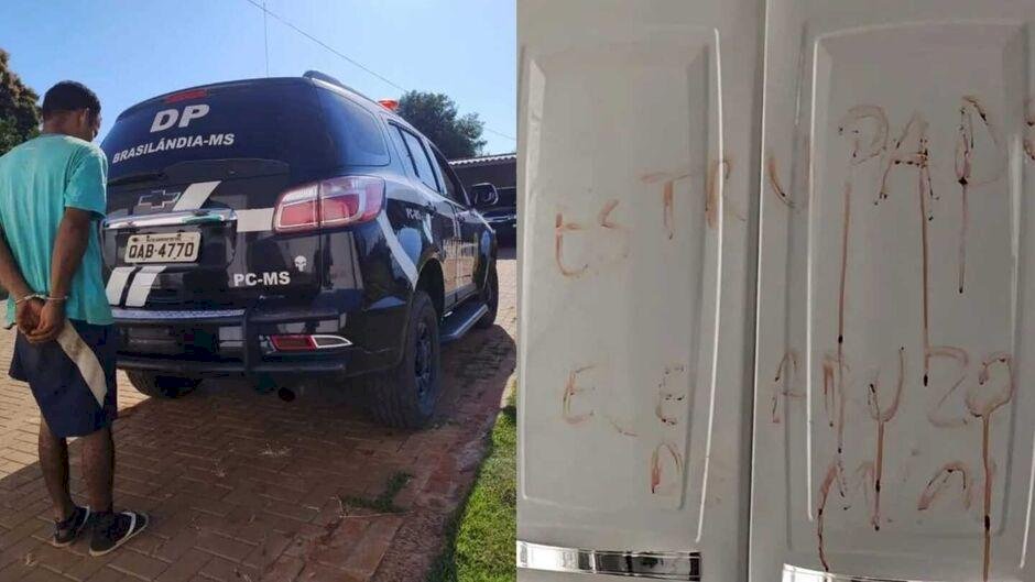 Foragido que escreveu \'estuprador\' com sangue da vítima é preso