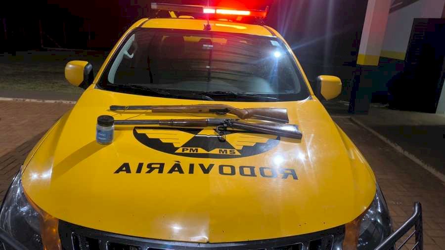 Angélica - Homem é detido com duas armas de fogo e munições durante fiscalização