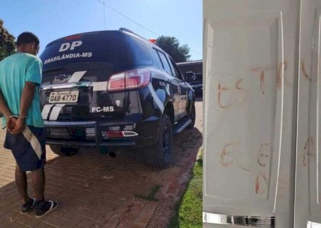 Foragido que escreveu 'estuprador' com sangue da vítima é preso