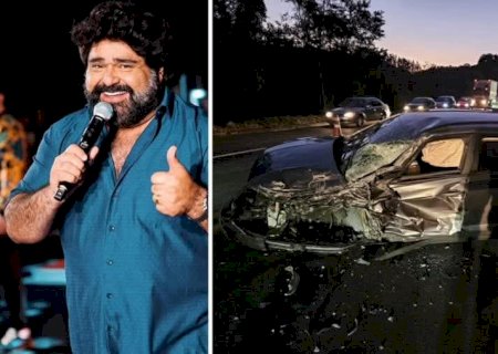 Cantor sertanejo sofre acidente de carro na BR -040