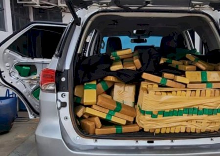 PF apreende quase uma tonelada de maconha em Naviraí