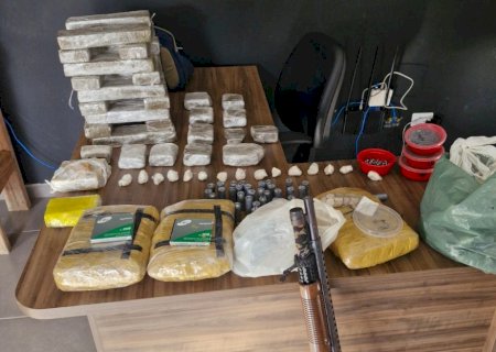 Polícia Civil desarticula bunker de drogas e armas durante operação