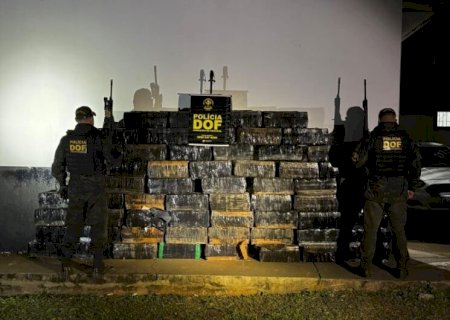 Caminhonete carregada com mais de 1,6 tonelada de drogas é apreendida