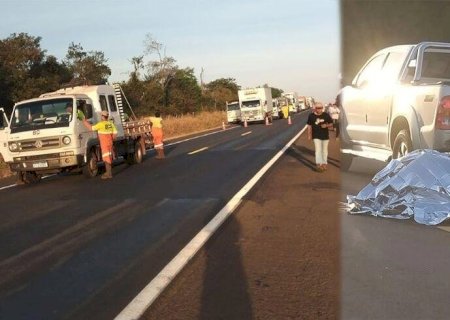 Motociclista morre após bater na traseira de caminhonete a BR-158