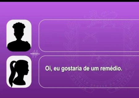 Mulher pede dipirona para denunciar violência doméstica em MS