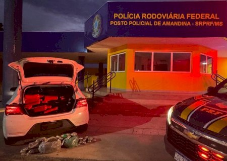 Ivinhema - PRF apreende mais de 170 kg de maconha