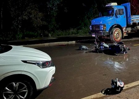 Grave acidente deixa motociclista em estado grave