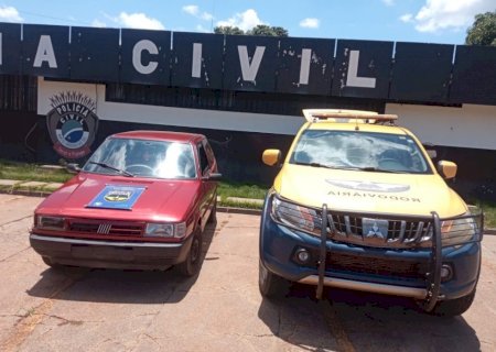 PMR recupera veículo na MS -480 furtado em Nova Andradina