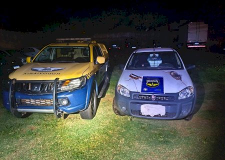 Anaurilândia - PMR localiza veículo com animal silvestre abatido e encaminha ocorrência à Polícia Civil