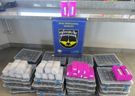 Angélica - PMR apreende peças de torno irregulares