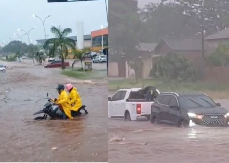 Temporal provoca alagamentos, danos e transtornos em diversos pontos de Caarapó