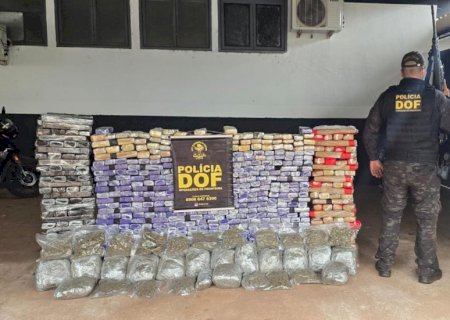 DOF apreende mais de 700 quilos de drogas na MS-164