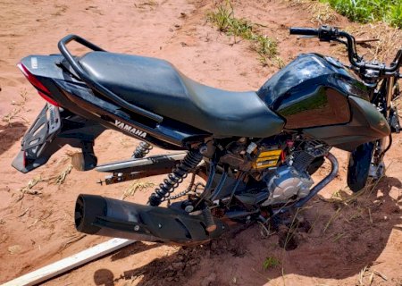 Polícia Militar recupera motocicleta furtada em Nova Andradina
