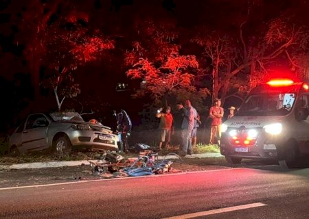 Nova Andradina: motorista atropela anta, perde controle e provoca grave acidente na MS-134