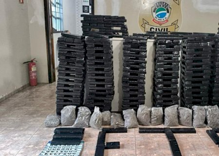Polícia Militar apreende mais de 600 quilos de maconha durante ação conjunta em Nova Andradina