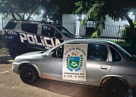 Polícia Militar localiza veículo furtado e prende suspeito em Ivinhema