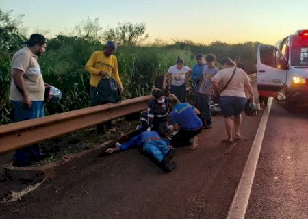 Homem morre no Hospital da Vida, após ser atropelado na BR-163 em Dourados