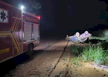 Nova Andradina: homem morre vítima de capotagem na BR-267, região de Nova Casa Verde
