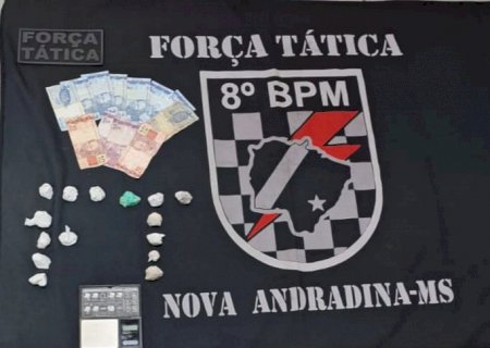 Ivinhema: Polícia Militar conduziu homem de 36 anos de idade para delegacia por tráfico de drogas no bairro Triguina
