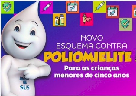 Vacina contra a poliomielite passa a contar com segunda dose de reforço para crianças menores de 5 anos