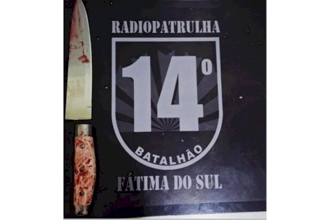 Jovem mata homem a facada após presenciar agressão contra a mãe em Fátima do Sul