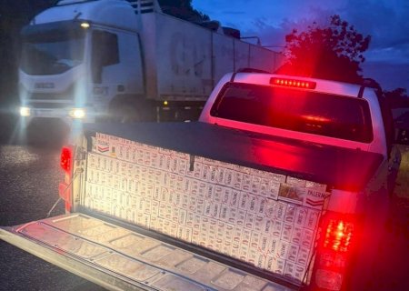 Ação em conjuntas das forças do MS e PR, apreendeu contrabando de cigarros